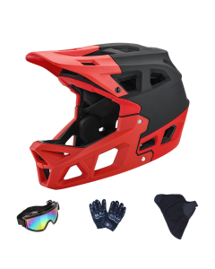 Full face κράνος mountain bike για εφήβους με ρυθμιζόμενο περιστροφικό σύστημα εφαρμογής για downhill, BMX και ποδηλασία εκτός δρόμου